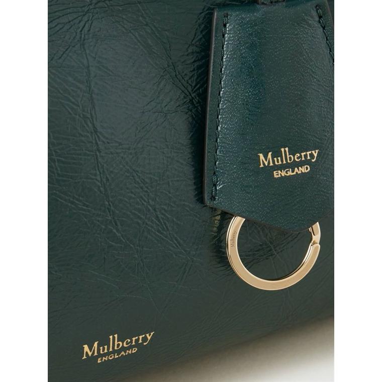 Mulberry Small Iris Glossy Calf Mulberry Green